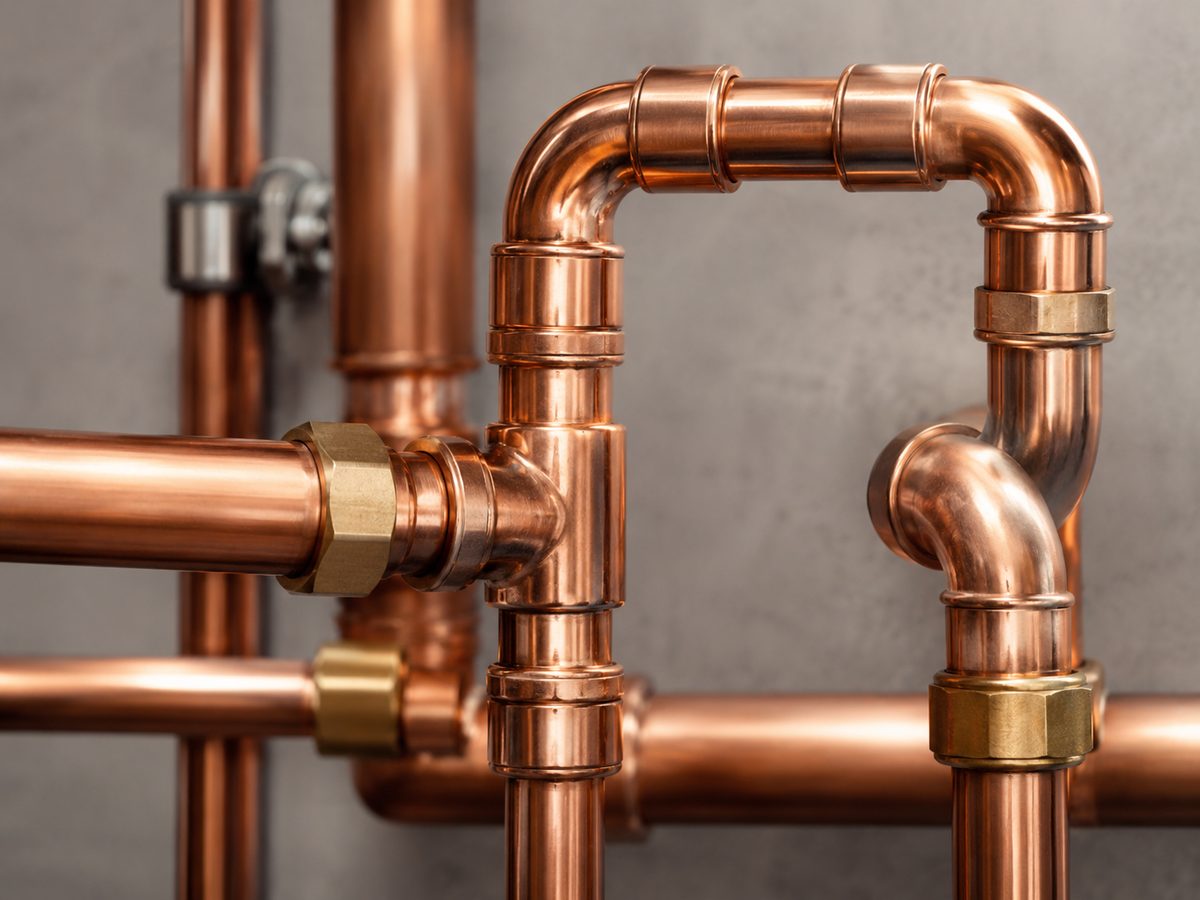 Copper pipework and fittings